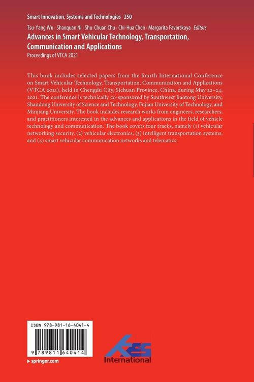 Produktbild: Advances in Smart Vehicular Technology, Transportation, Communication and Applications