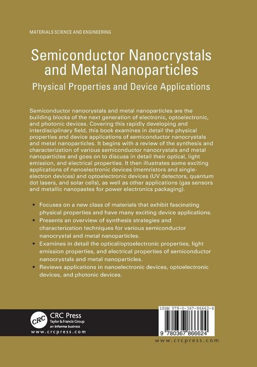Produktbild: Semiconductor Nanocrystals and Metal Nanoparticles