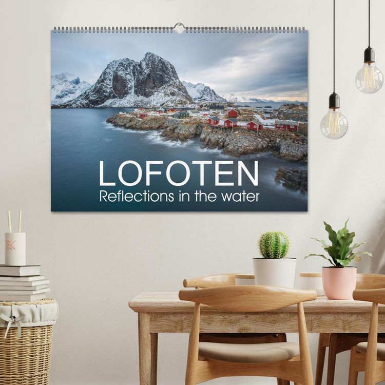 Produktbild: Lofoten Reflections in the water (Wall Calendar 2026 DIN A2 landscape), CALVENDO 12 Month Wall Calendar