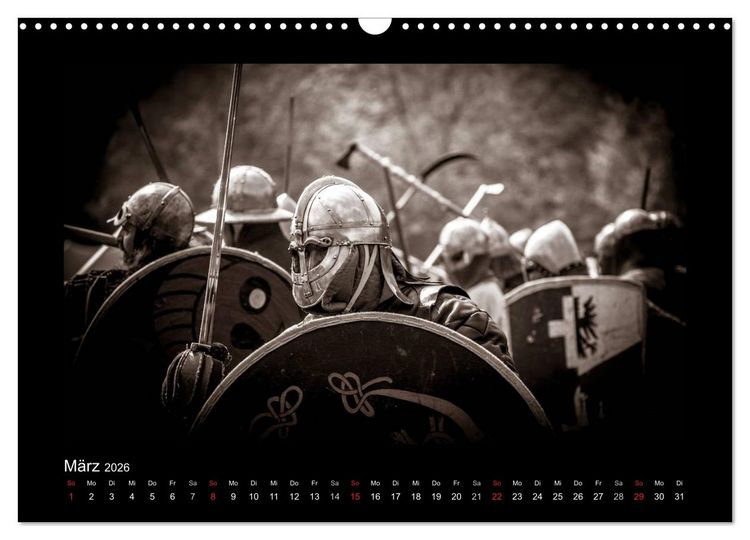 Produktbild: Wikinger und Krieger (Wandkalender 2026 DIN A3 quer), CALVENDO Monatskalender