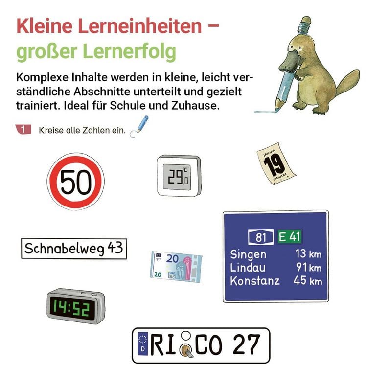 Produktbild: Rechnen mit Rico Schnabel Klasse 2, Heft 1 &ndash; Selbstst&auml;ndig das Addieren und Subtrahieren bis 100 trainieren