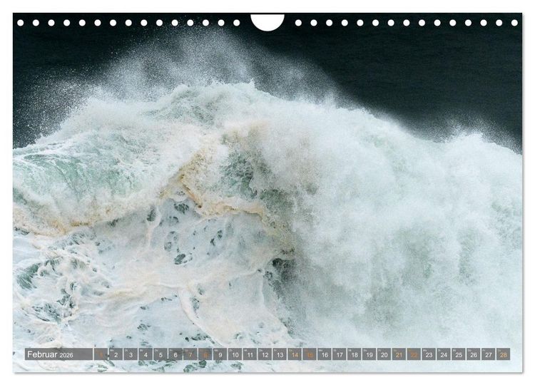 Produktbild: OCEAN POWER - Die Riesenwellen von Nazar&eacute; (Wandkalender 2026 DIN A4 quer), CALVENDO Monatskalender