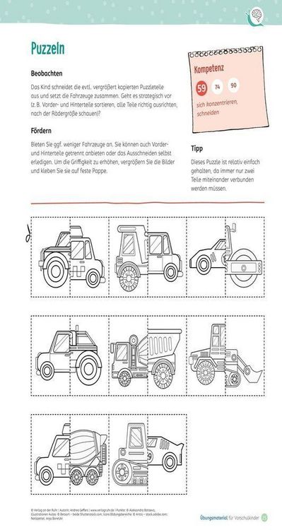 Produktbild: &Uuml;bungsmaterial f&uuml;r Vorschulkinder