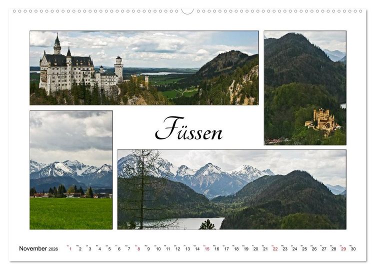 Produktbild: Bayernreise (Wandkalender 2026 DIN A2 quer), CALVENDO Monatskalender