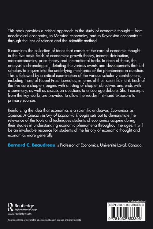 Produktbild: Economics as Science
