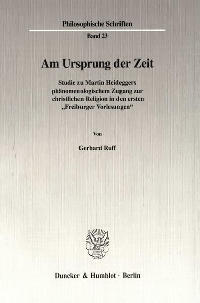 Produktbild: Am Ursprung der Zeit.