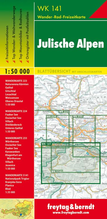 Julische Alpen 1 : 50 000. WK 141