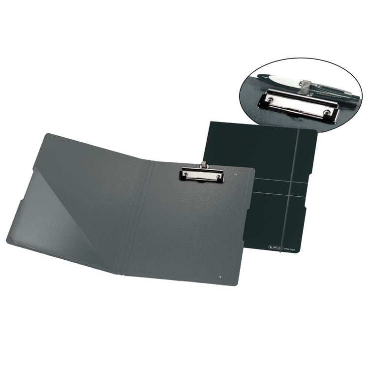 Produktbild: Herlitz Klemmbrettmappe Polyfoam A4, schwarz