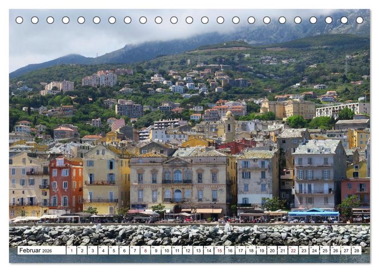 Produktbild: Urlaub Freiheit Korsika - fabelhafte Eindr&uuml;cke der Mittelmeerinsel (Tischkalender 2026 DIN A5 quer), CALVENDO Monatskalender