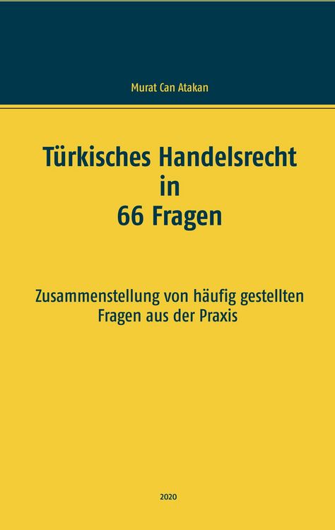 Produktbild: T&uuml;rkisches Handelsrecht in 66 Fragen