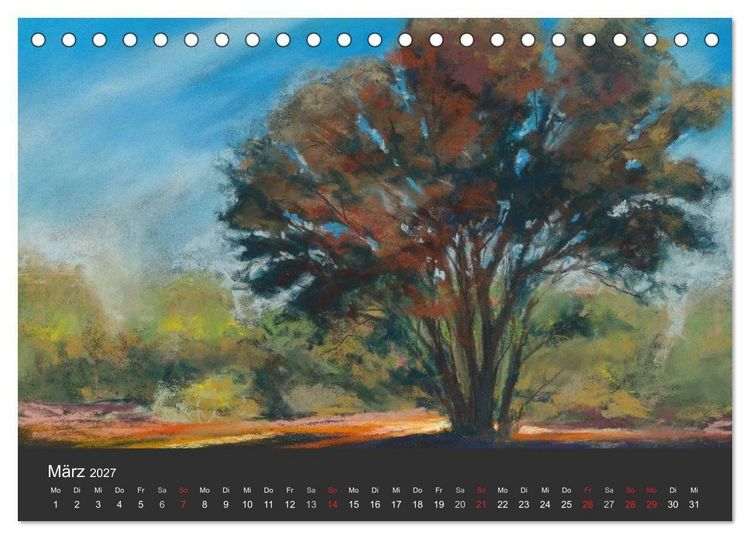 Produktbild: Landschaftspastelle (Tischkalender 2027 DIN A5 quer), CALVENDO Monatskalender