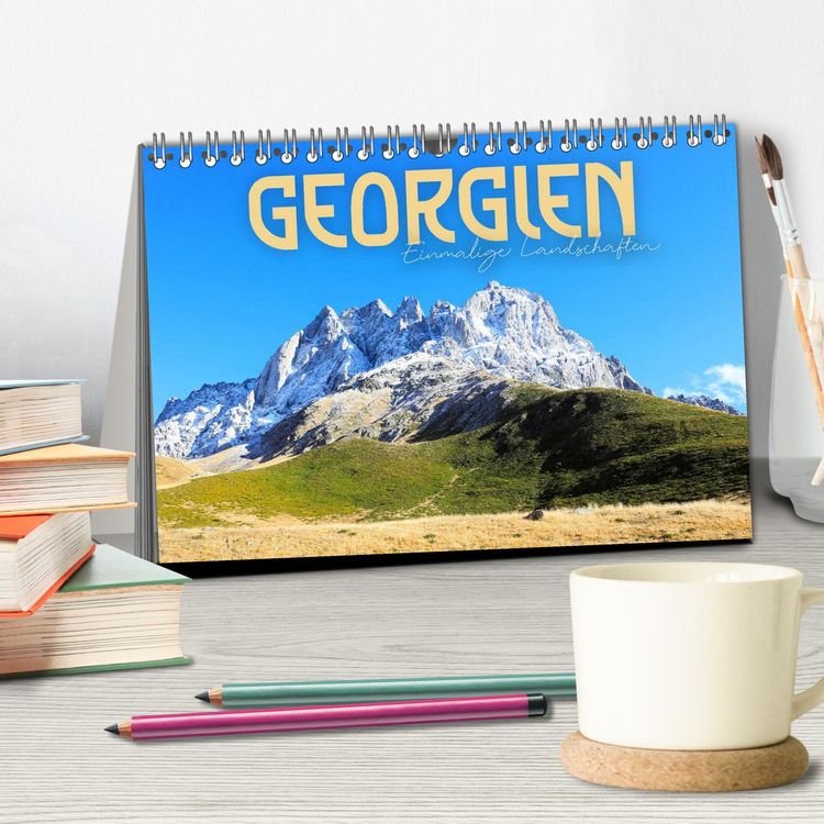 Produktbild: Georgien - Einmalige Landschaften (Tischkalender 2026 DIN A5 quer), CALVENDO Monatskalender