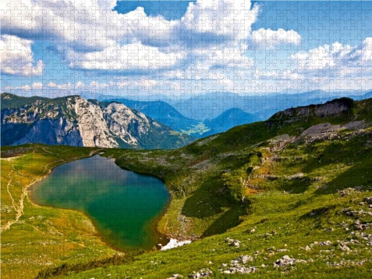 Produktbild: CALVENDO Puzzle Der Augstsee am Loser 1000 Teile Lege-Gr&ouml;&szlig;e 64 x 48 cm Foto-Puzzle Bild von Christa Kramer