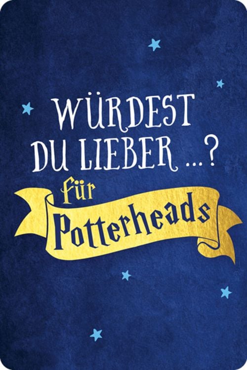 Kartenspiel: Würdest du lieber ...? Das Fragespiel für Harry Potter-Fans