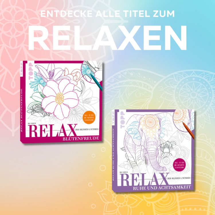 Produktbild: Relax Bl&uuml;tenfreude - Linien nachfahren & entspannen