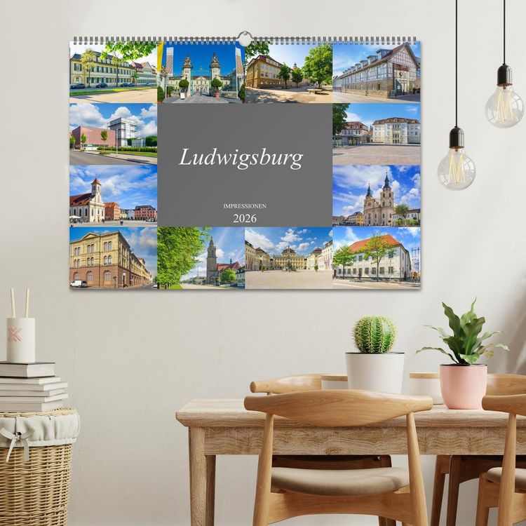 Produktbild: Ludwigsburg Impressionen (Wandkalender 2026 DIN A2 quer), CALVENDO Monatskalender