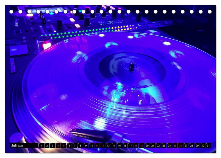 Produktbild: DJ Liveact (Tischkalender 2026 DIN A5 quer), CALVENDO Monatskalender