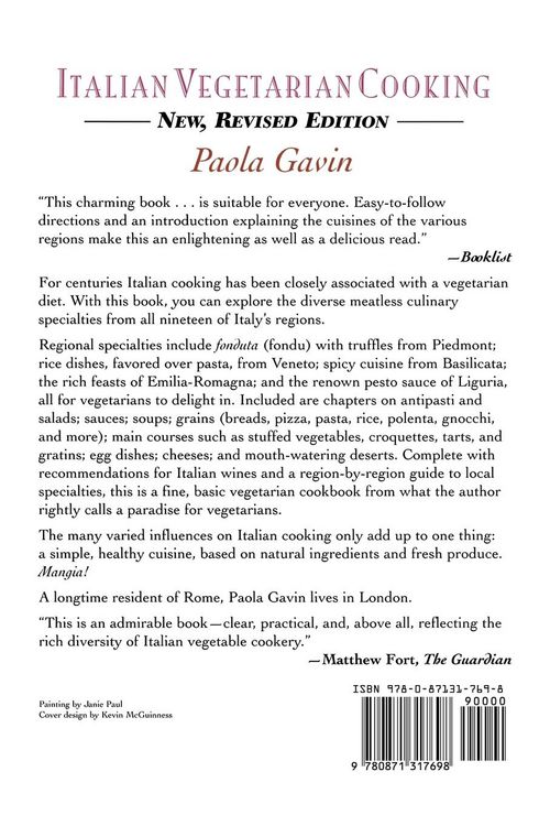 Produktbild: Italian Vegetarian Cooking, New, Revised