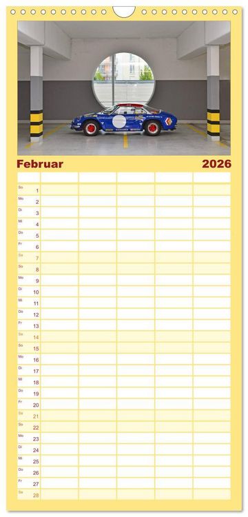 Produktbild: Familienplaner 2026 - Renault Alpine A110 mit 5 Spalten (Wandkalender, 21 x 45 cm) CALVENDO