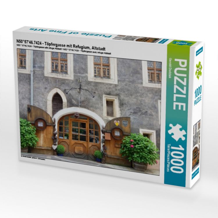 Produktbild: N50&deg;57'46.7424 - T&ouml;pfergasse mit Refugium, Altstadt (Puzzle)