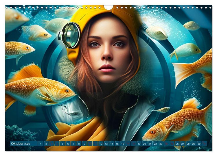Produktbild: Unterwasser Experiment (Wandkalender 2026 DIN A3 quer), CALVENDO Monatskalender