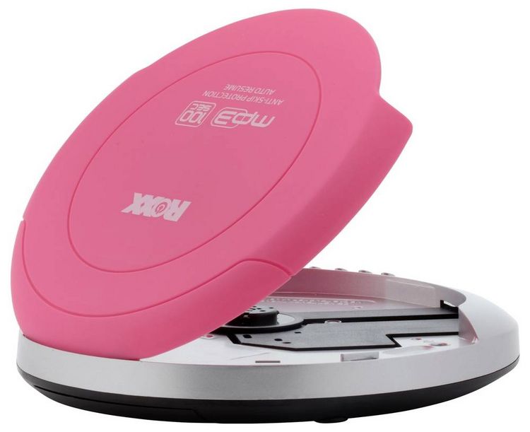 Produktbild: Roxx PCD 501 pink Tragbarer CD-Player CD, CD-R, CD-RW, MP3 Pink, Silber
