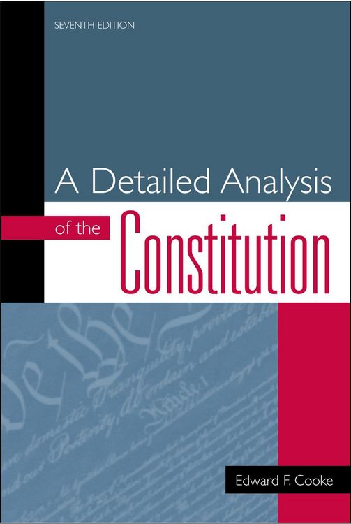 Produktbild: A Detailed Analysis of the Constitution