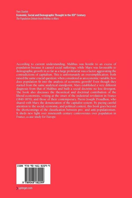 Produktbild: Economic, Social and Demographic Thought in the XIXth Century