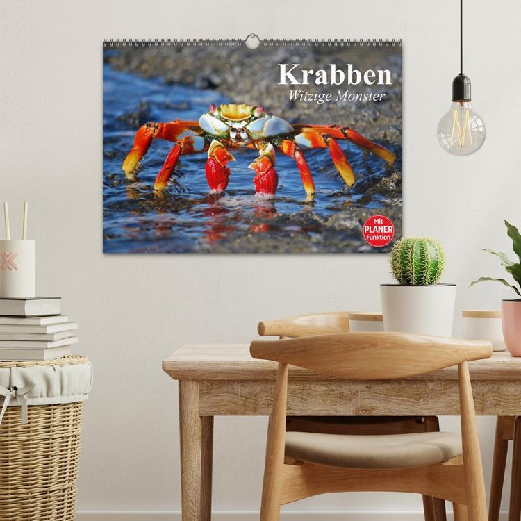 Produktbild: Krabben. Witzige Monster (Wandkalender 2026 DIN A3 quer), CALVENDO Monatskalender