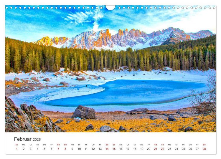 Produktbild: S&uuml;dtirol - Entlang der italienischen Alpen. (Wandkalender 2026 DIN A3 quer), CALVENDO Monatskalender