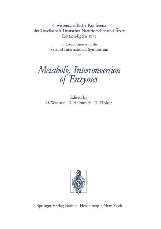 Produktbild: Metabolic Interconversion of Enzymes