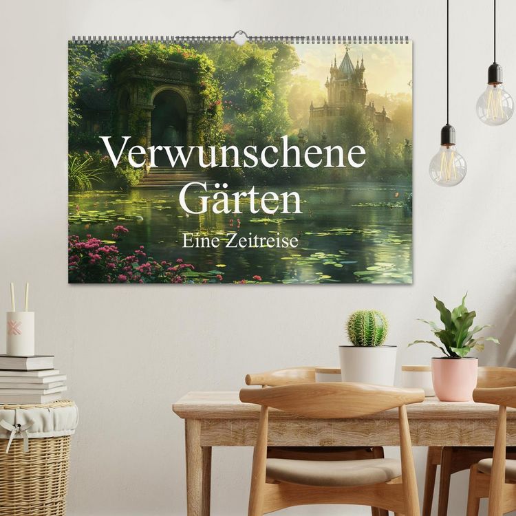 Produktbild: Verwunschene G&auml;rten - Eine Zeitreise (Wandkalender 2026 DIN A2 quer), CALVENDO Monatskalender