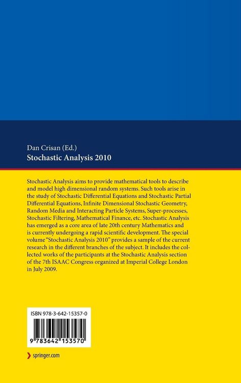 Produktbild: Stochastic Analysis 2010