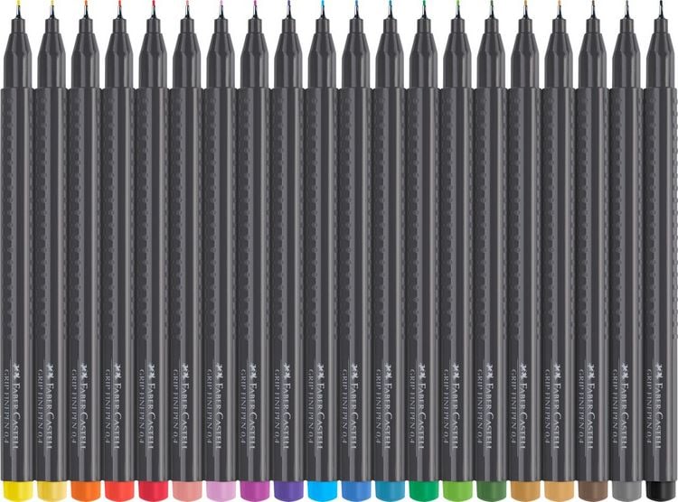 Produktbild: Faber-Castell Finepen Grip 0.4 20er Etui
