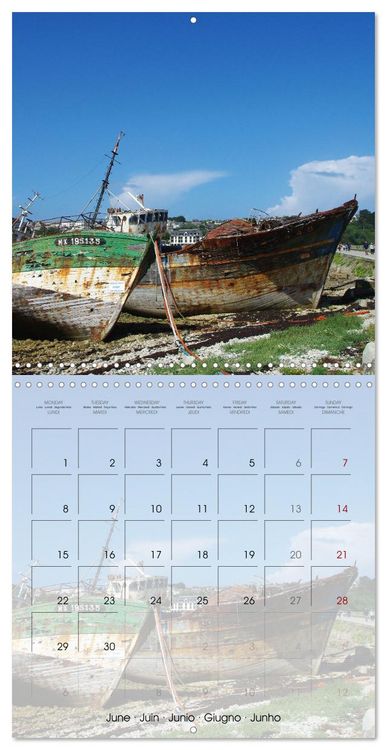 Produktbild: Fl&acirc;ner &agrave; Camaret-sur-Mer (Calendrier mural carr&eacute; 2026 30x30 cm) Calendrier double avec une page pour vos prises de notes