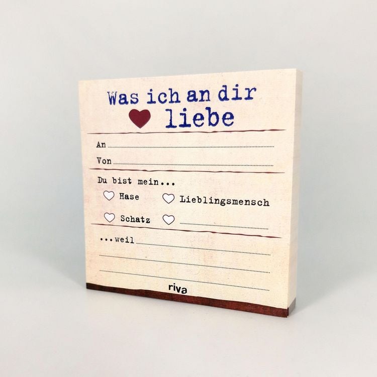Produktbild: Was ich an dir liebe &ndash; Klebezettel