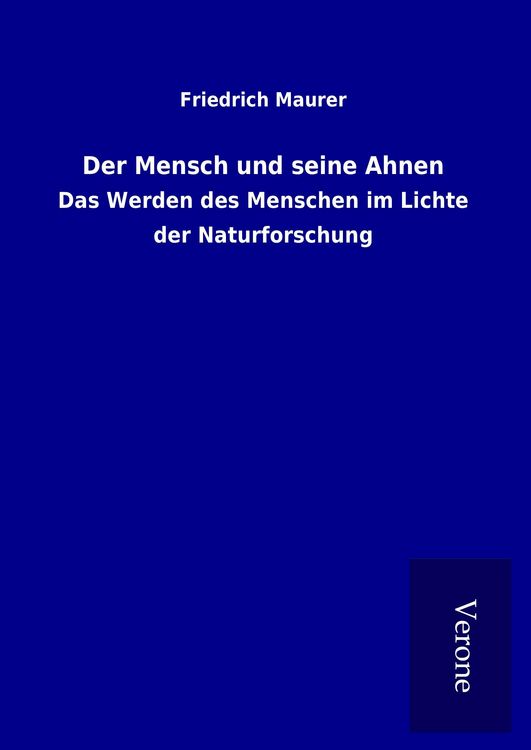 Produktbild: Der Mensch und seine Ahnen