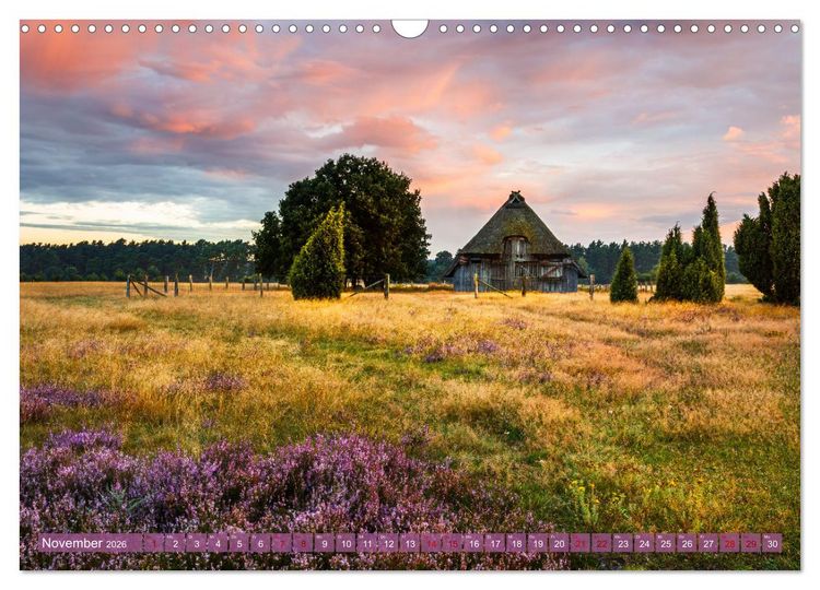 Produktbild: Romantische Heidebl&uuml;te (Wandkalender 2026 DIN A3 quer), CALVENDO Monatskalender