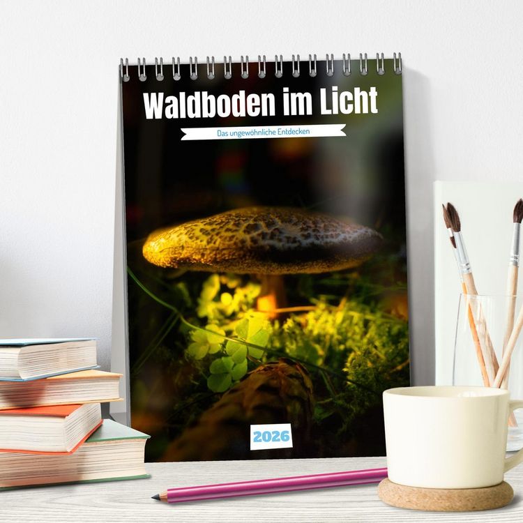 Produktbild: Waldboden im Licht (Tischkalender 2026 DIN A5 hoch), CALVENDO Monatskalender