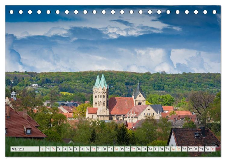 Produktbild: Willkommen im Burgenlandkreis (Tischkalender 2026 DIN A5 quer), CALVENDO Monatskalender