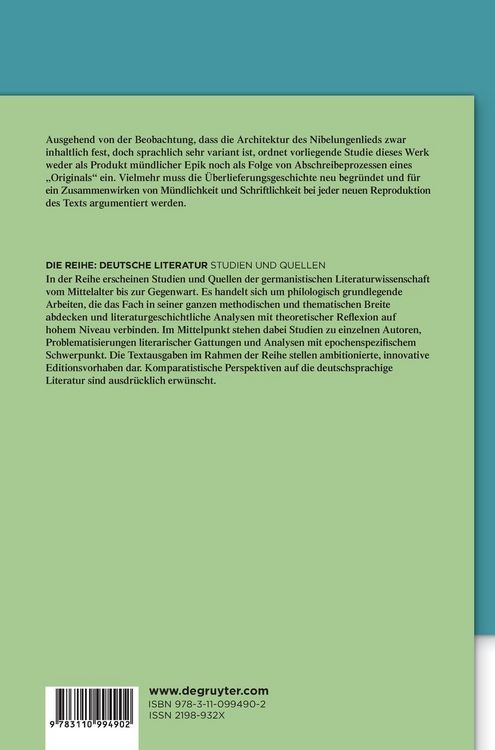 Produktbild: Varianz &ndash; die Nibelungenfragmente