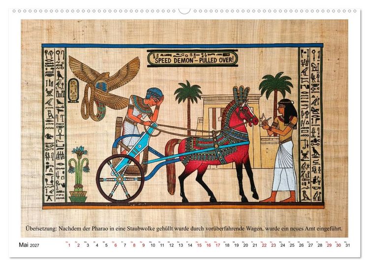 Produktbild: Am Nil ist auch nur Montag (hochwertiger Premium Wandkalender 2027 DIN A2 quer), Kunstdruck in Hochglanz