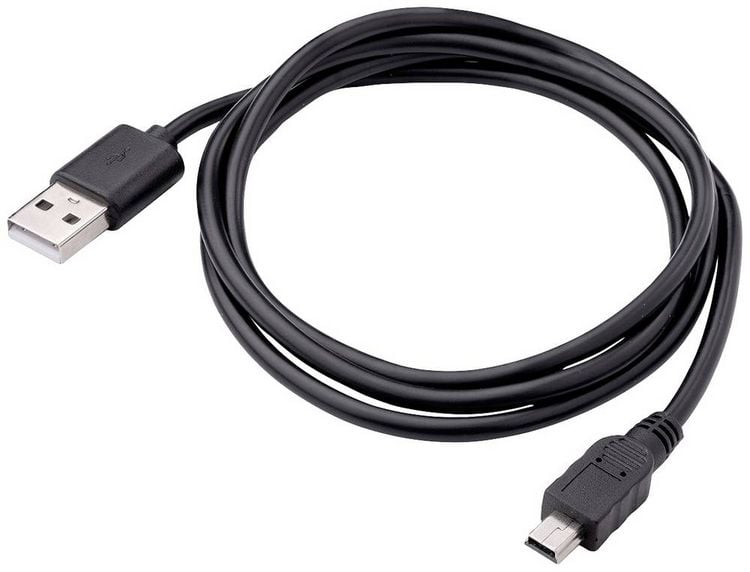 Produktbild: Akyga USB-Kabel USB-A Stecker, USB-Mini-B Stecker 1.00m Schwarz AK-USB-22