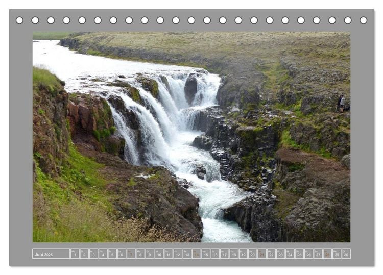 Produktbild: Island Insel der Vielfalt (Tischkalender 2026 DIN A5 quer), CALVENDO Monatskalender