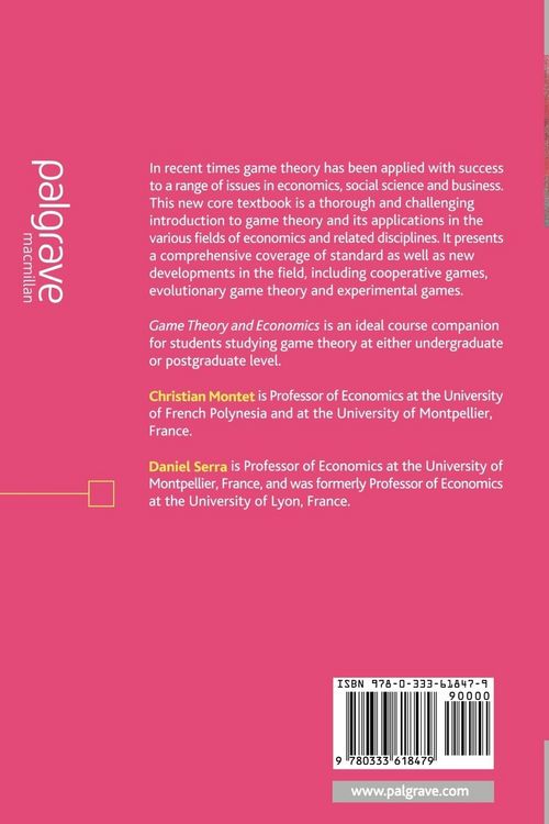Produktbild: Game Theory and Economics