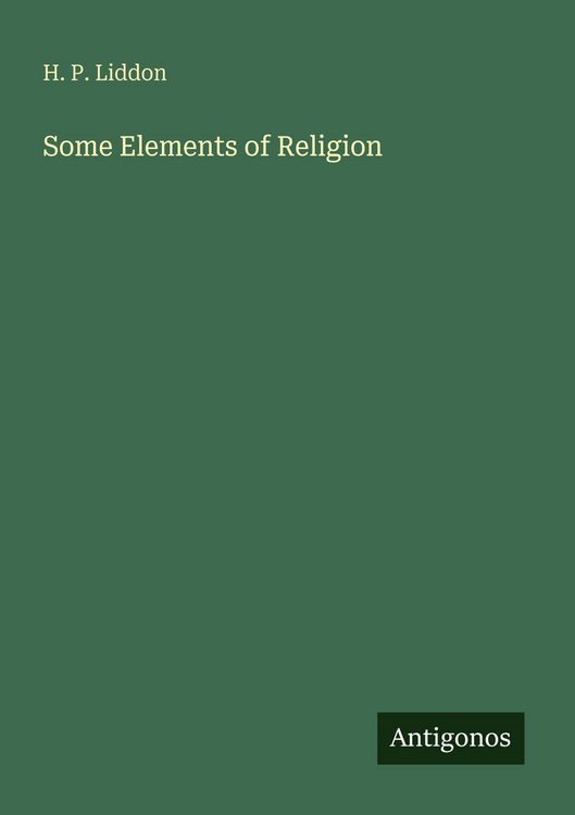 Produktbild: Some Elements of Religion