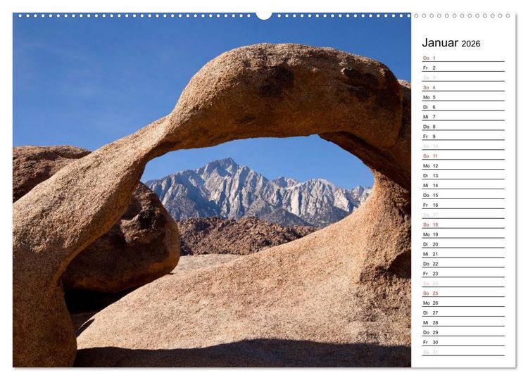 Produktbild: Kalifornien USA (Wandkalender 2026 DIN A2 quer), CALVENDO Monatskalender