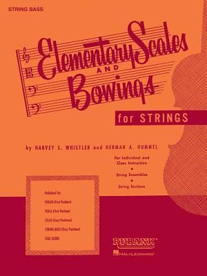 Produktbild: Elementary Scales and Bowings - String Bass