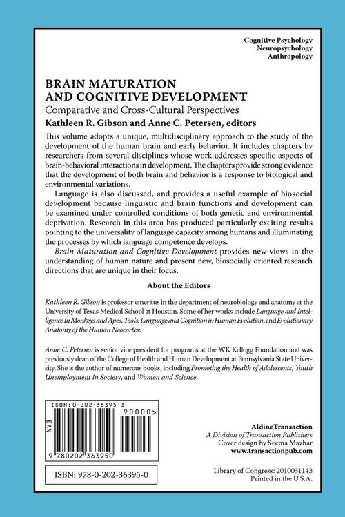 Produktbild: Brain Maturation and Cognitive Development