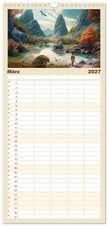 Produktbild: Familienplaner 2027 - Was heute noch wie ein M&auml;rchen klingt... mit 5 Spalten (Wandkalender, 21 x 45 cm) CALVENDO